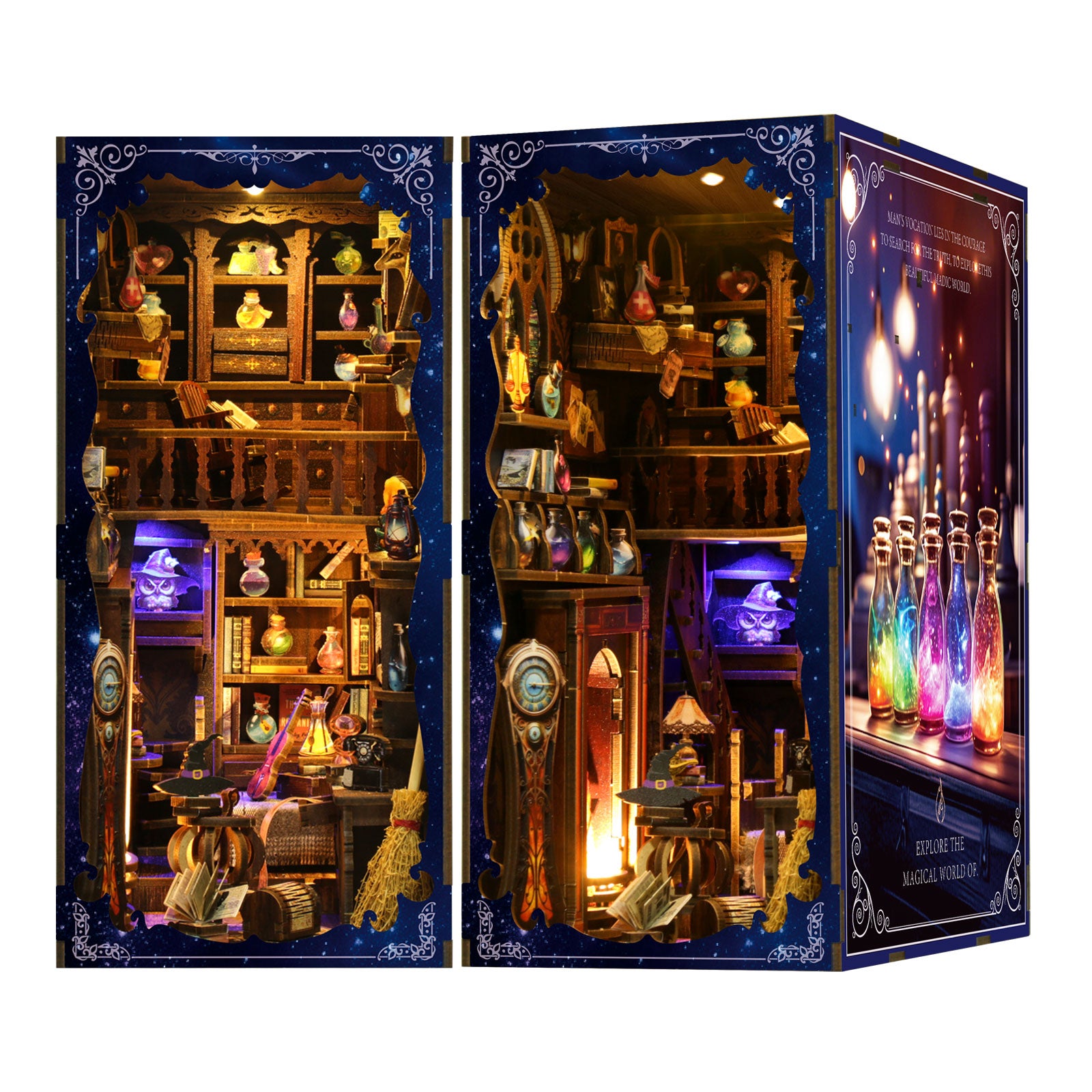 Booknook Magic Potion House – schuin rechts